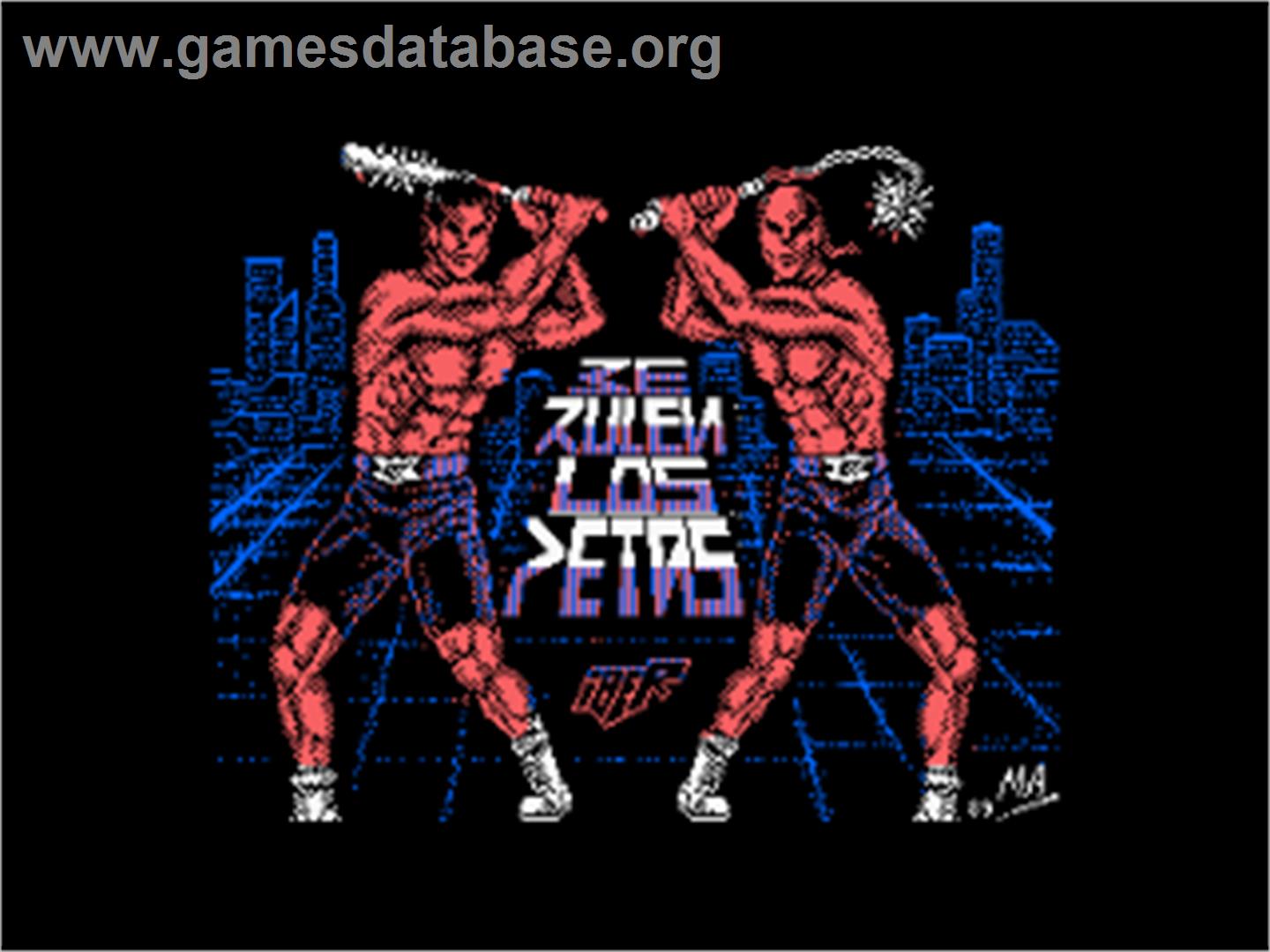 Ke Rulen Los Petas - Amstrad CPC - Artwork - Title Screen